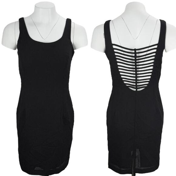 JOSEPH RIBKOFF Black Sheath Dress 6 Petite - Picture 1 of 6